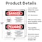 Signmission Pesticide Storage Hazardous Bilingual Danger Sign, Aluminum, 7in W x 10in L, 2PK OS-2PACK-DS-A-710-VS-1526 - alternate 8